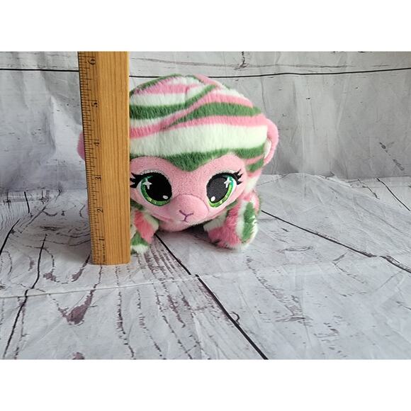 GUND P.Lushes Pets Olivia Moss Monkey Pink Green White 6in Plush - Picture 6 of 7